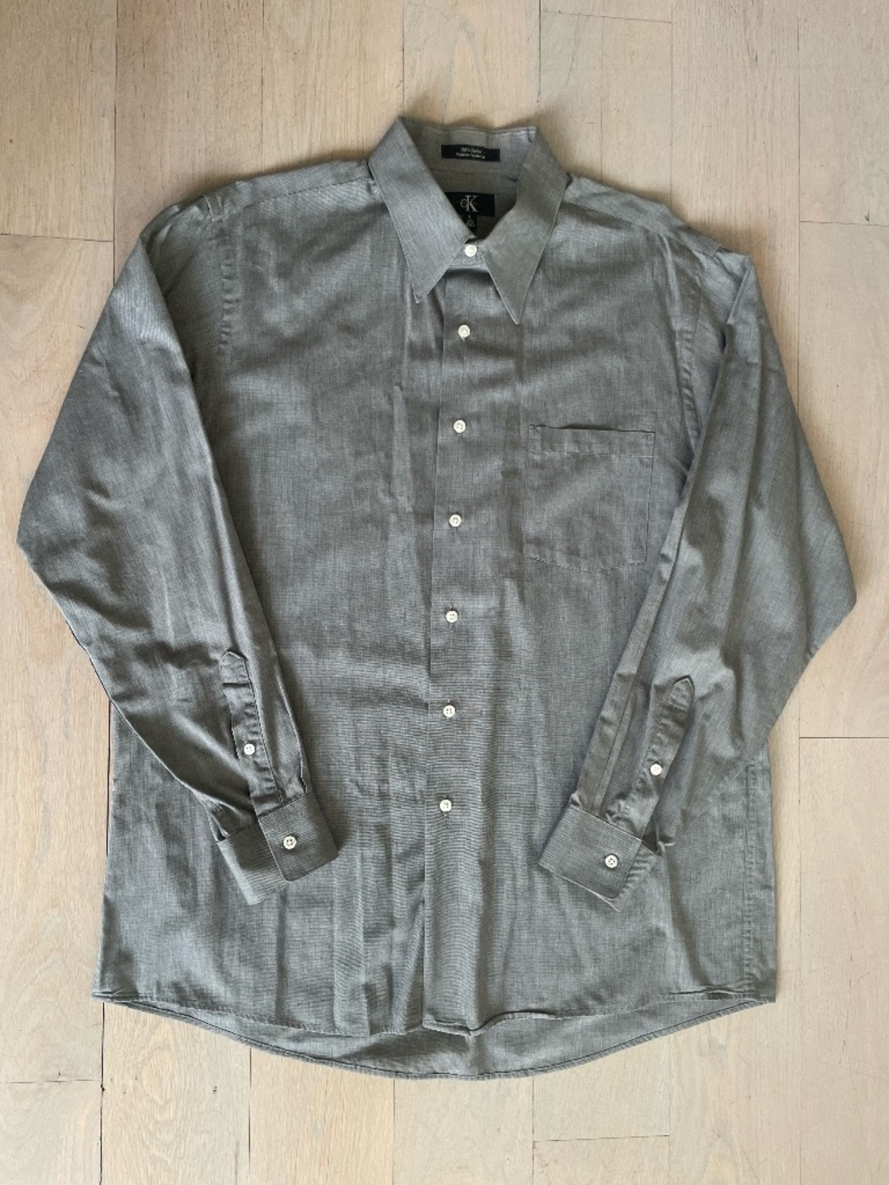5 Men's Long-Sleeve Button Down Shirts 16.5 34/35 (Van Heus, C Klein, Ken Cole) - Picture 11 of 16